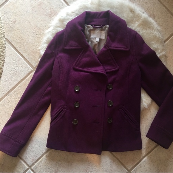 Old Navy Jackets & Blazers - Purple Old Navy Pea Coat